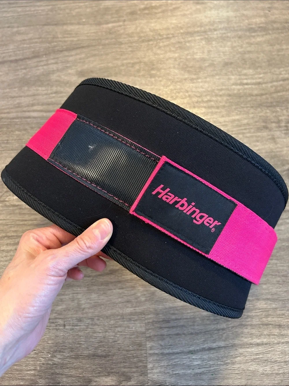 Harbinger Women’s Pink Padded Weightlifting Belt Size Small Gym Strength Belt
